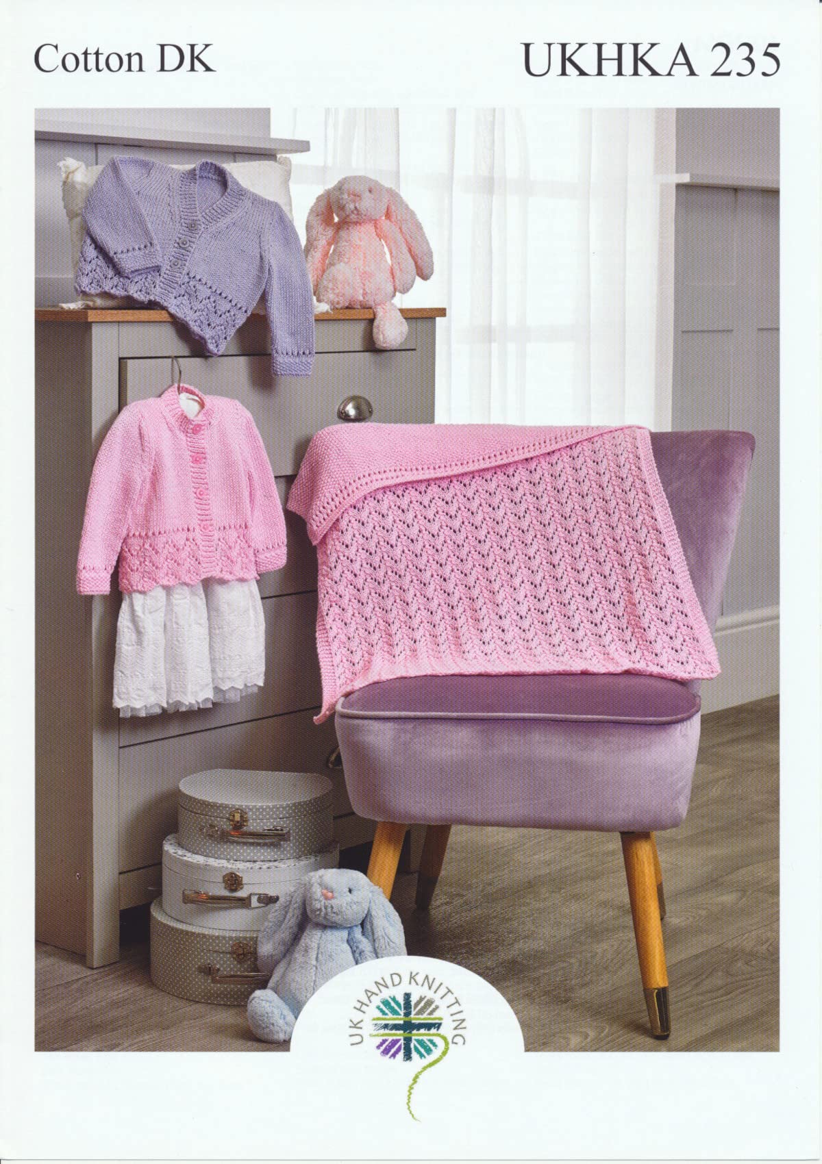 Hand Knitting PATTERN ONLY DK Baby Child Cardigans and Blanket UKHKA235 New