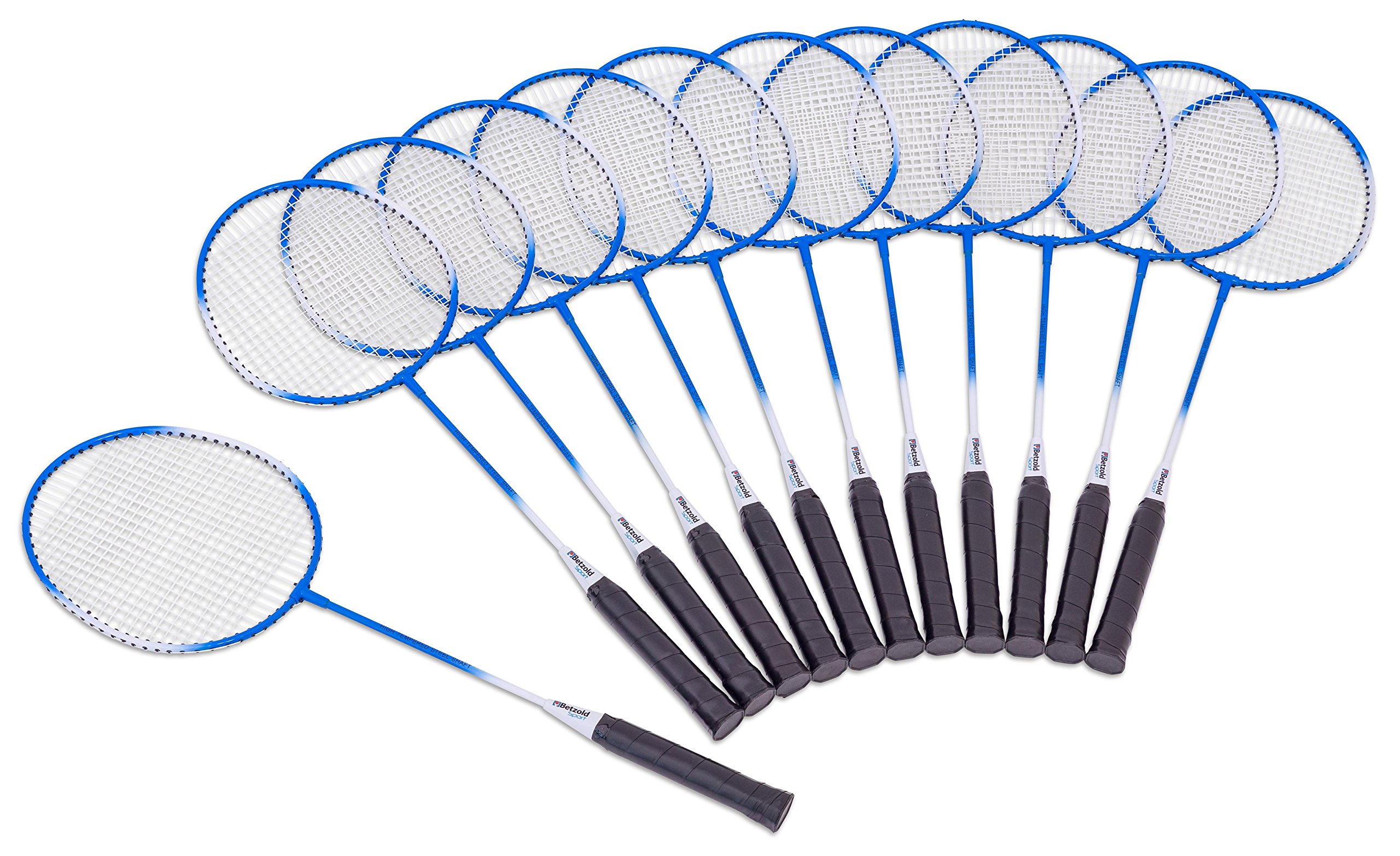 Betzold - Badminton-Schläger-Set - 12 STK. für Anfänger, Federballschläger