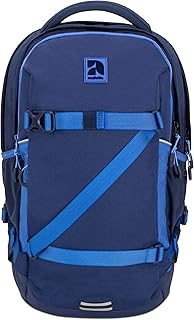 Zaino Scuola COSMO Ragazza, Ragazzo, Bambini, Blu/Navy, Ergonomico, Realizzato Con Bottiglie In PET Riciclato - Zaino Ecologico Per Scuola, Università, Tempo Libero, Viaggi - Impermeabile