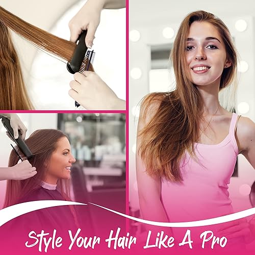 Miniatura 2 de Herstyler Peine alisador para el cabello - Peine de hierro plano para grandes tresses - Peine alisador de cabello con agarre - Peine para cabello