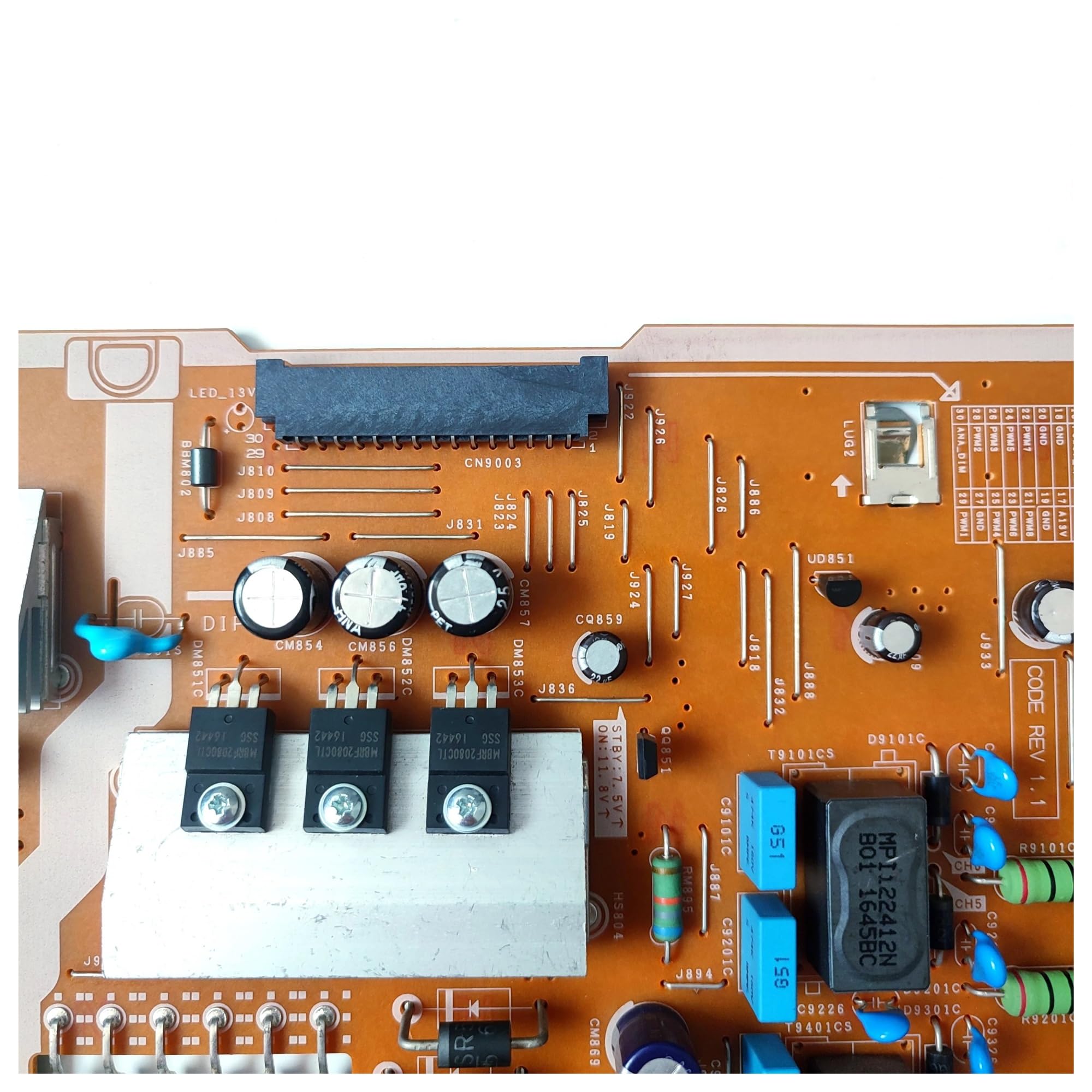 Carte d'alimentation for accessoires TV BN44-00878A L55E7_KSM PSLF191E08A, compatible avec les modèles TV UN55KS8000FXZA, UN55KS800DFXZA, UN55KS8500FXZA et UN 55KS8000F.