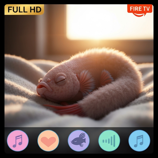 Betta Aquarium 4K: Elegant Fins & Gentle Water Ambience for Fire TV