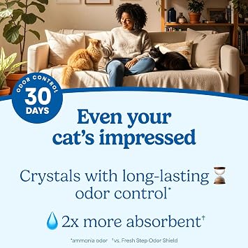 Fresh Step Clean Care Crystal Cat Litter, 8 lb., 2 Pk