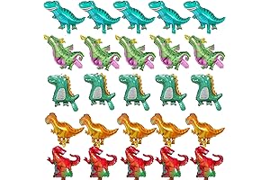 Adorable Mini Dinosaur Mylar Balloons for Party Decorations