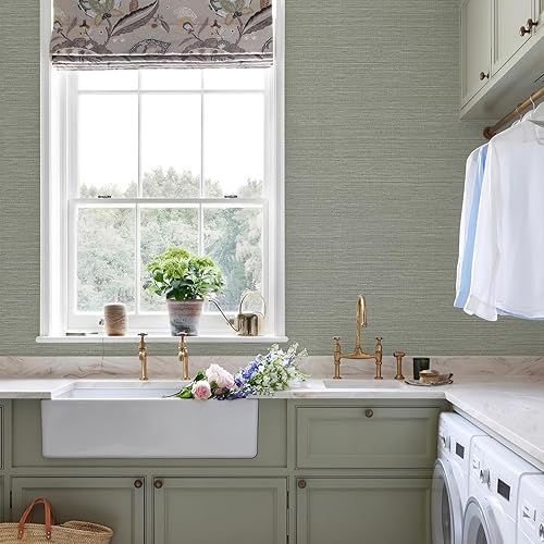 Miniatura 5 de Papel tapiz autoadhesivo con textura neutra, papel tapiz de pasto, papel tapiz de contacto prepegado, papel tapiz de contacto prepegado, papel tapiz