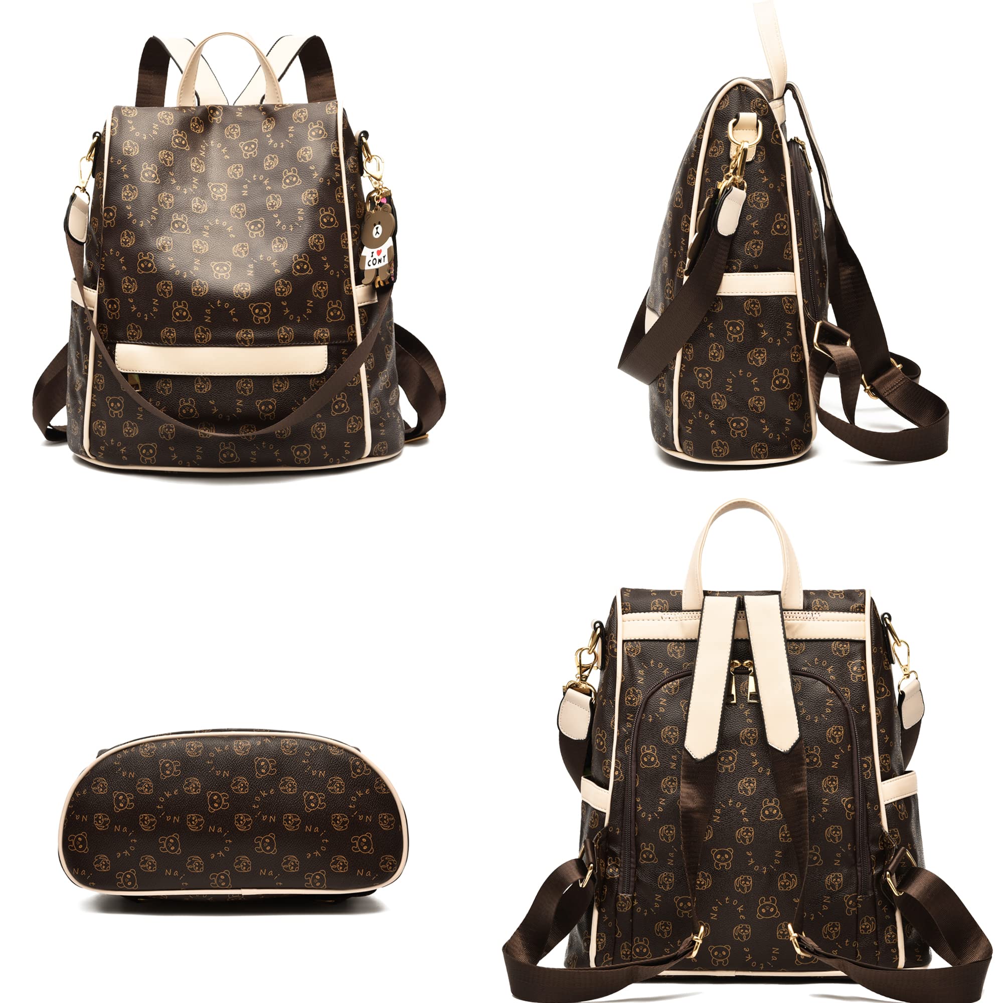 shepretty Zaino Donna Borsa Tracolla Zainetto impermeabile.