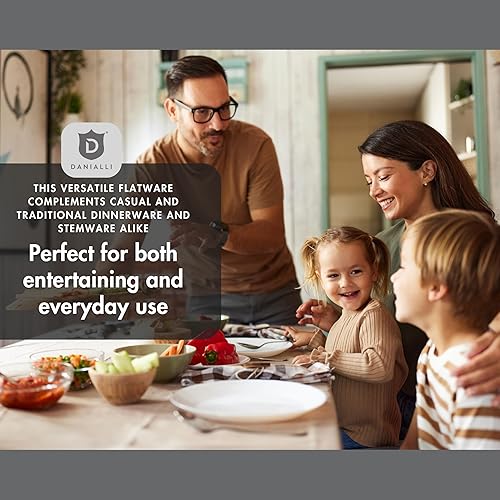 Miniatura 3 de Juego de cubiertos para 8  Juego de cubiertos de acero inoxidable 1810  Acabado de espejo, resistente, apto para lavavajillas, elegante y duradero,