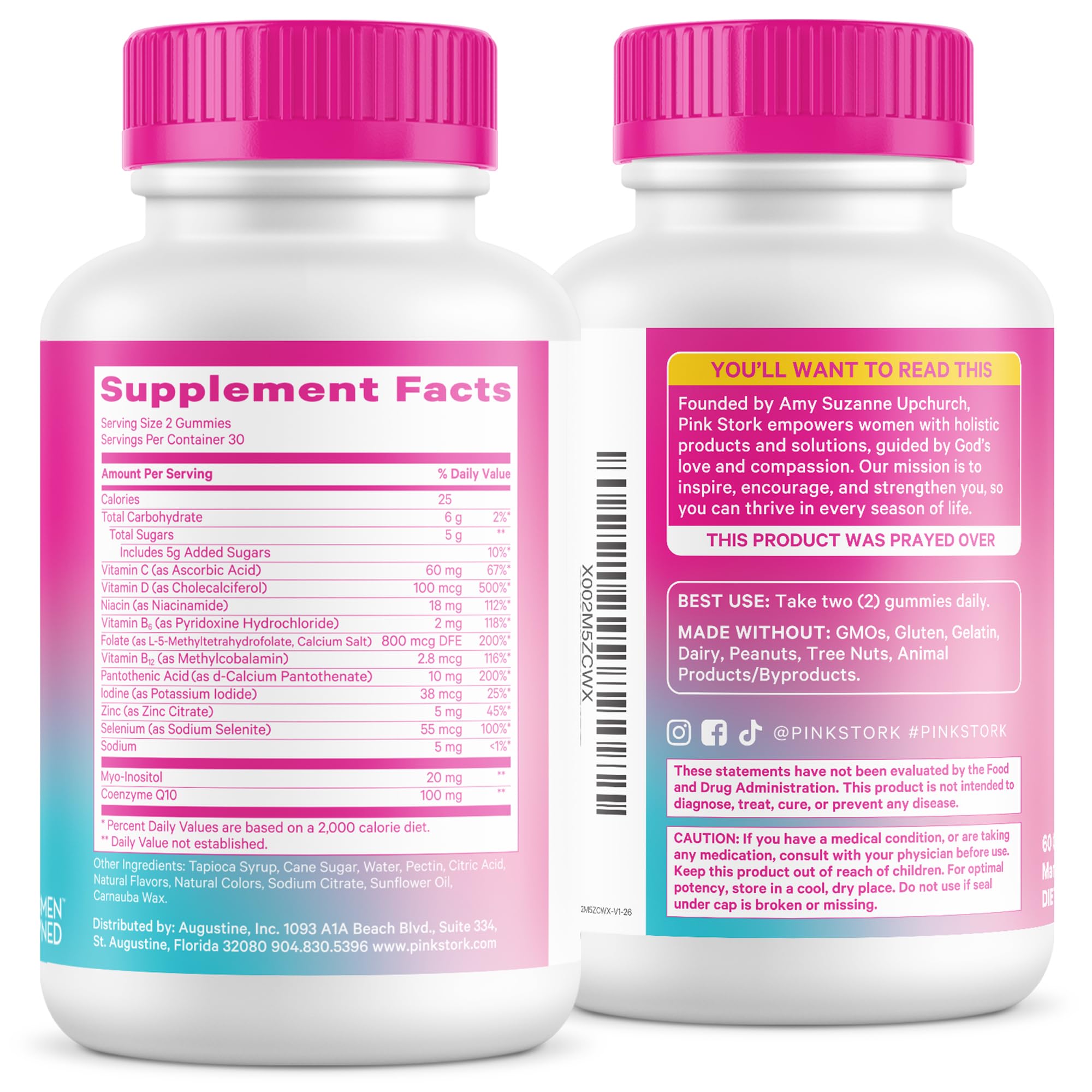 Pink Stork Fertility Gummies for Her | Myo-Inositol + CoQ10 | 60 ct — Amazon image 8