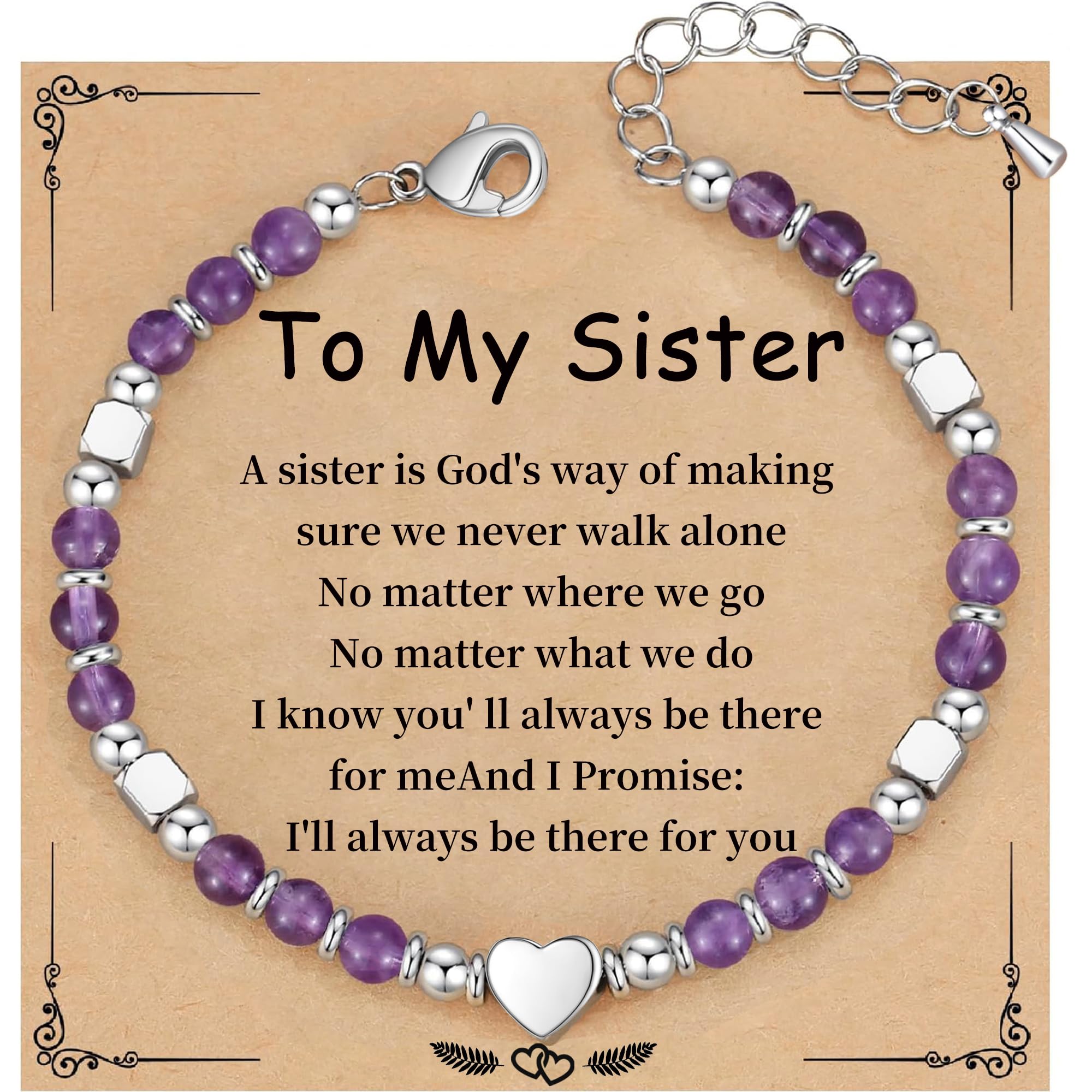 Best Friend Bracelet Gifts for Women Sister Bestie, Christmas Gift for Teens Mom Daughter Granddaughter Birthday Gift for Her Stocking Stuffers