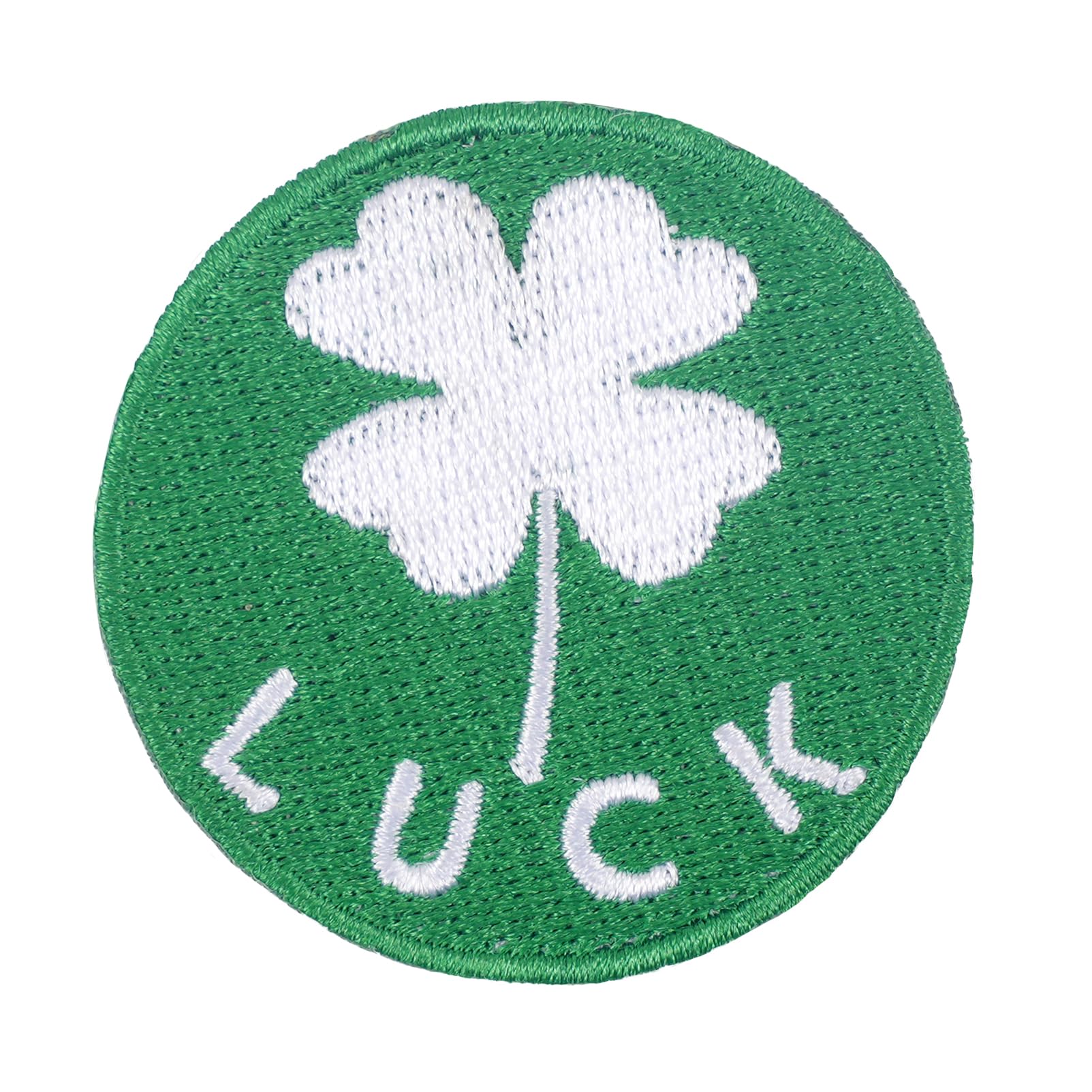 10Pcs Shamrock Four Leaf Clover Iron On Patches - Suitable for Jeans, Clothes, Backpacks & More - Lucky Iron On Patches (Shamrock)