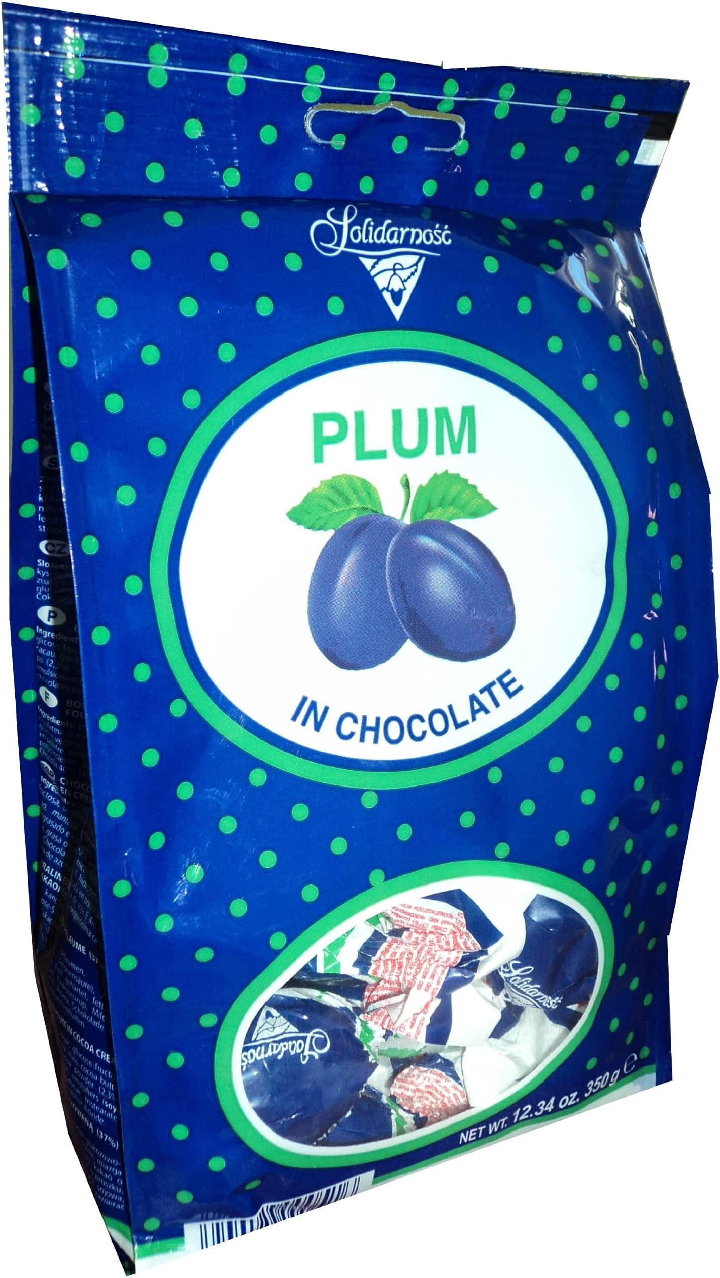 Plums in chocolate (Sliwka Naleczowska), net weight 350 g