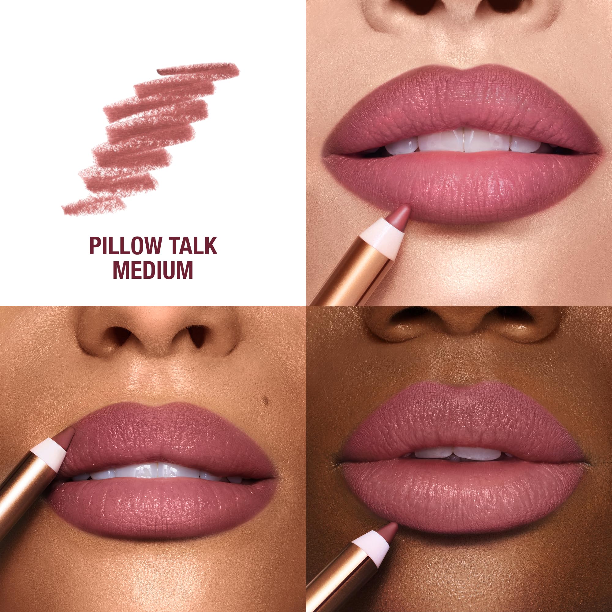 Charlotte Tilbury Lip Cheat Lip Liner Pencil - Gives Lips a Fuller-Looking, Defined Pout - Enriched with Jojoba Oil & Hyaluronic Acid - Waterproof, Smudge-Proof & Transfer-Proof