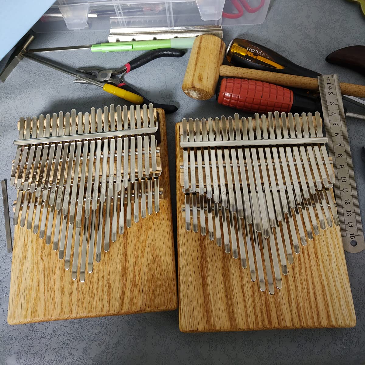 Amazon | カリンバ 42キー WOODHOBBY 上級者 手作 kalimba 半音付き42 