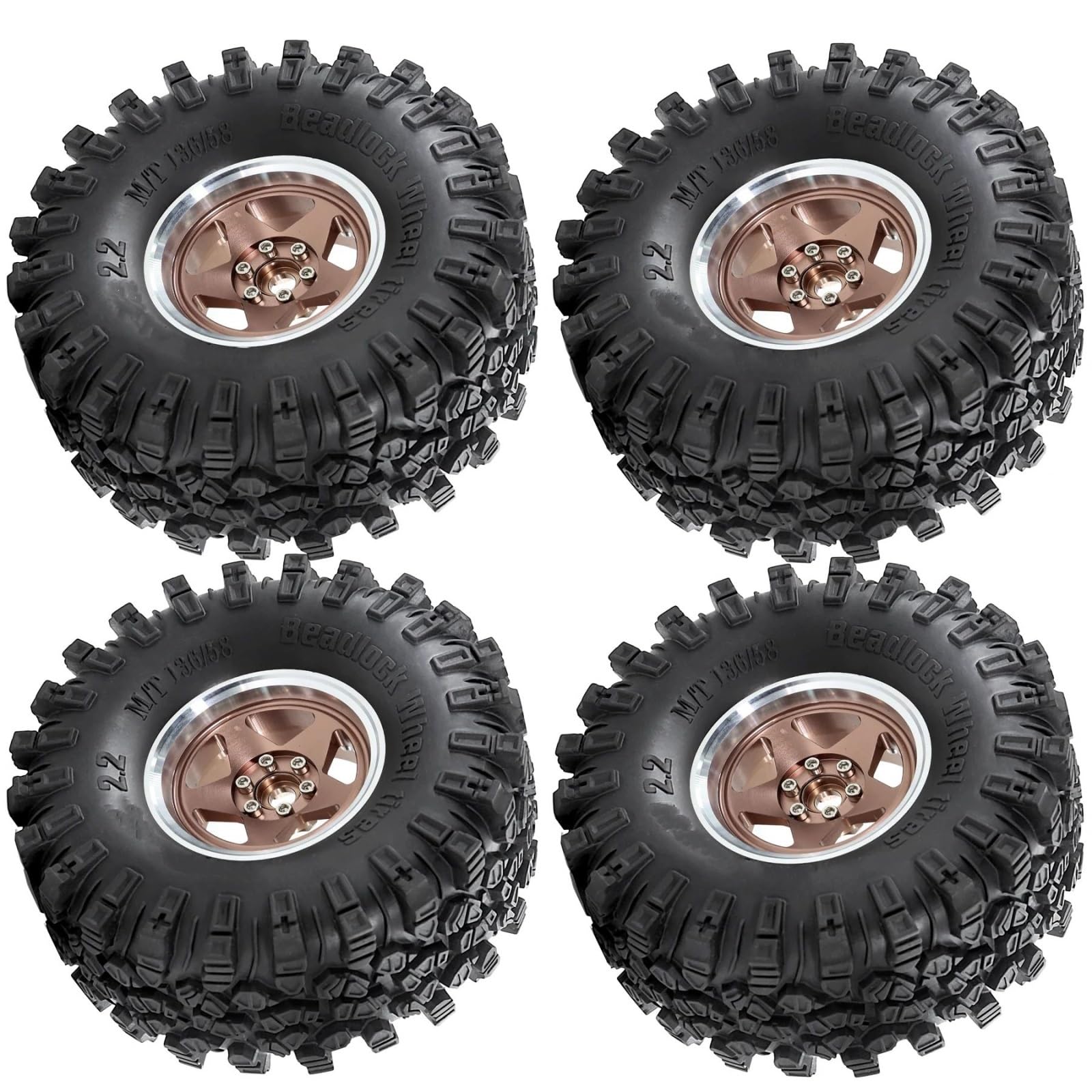 2, Beadlock Wheels Reifen Für Traxxas Für TRX4 1/10 1/8 Upgrade