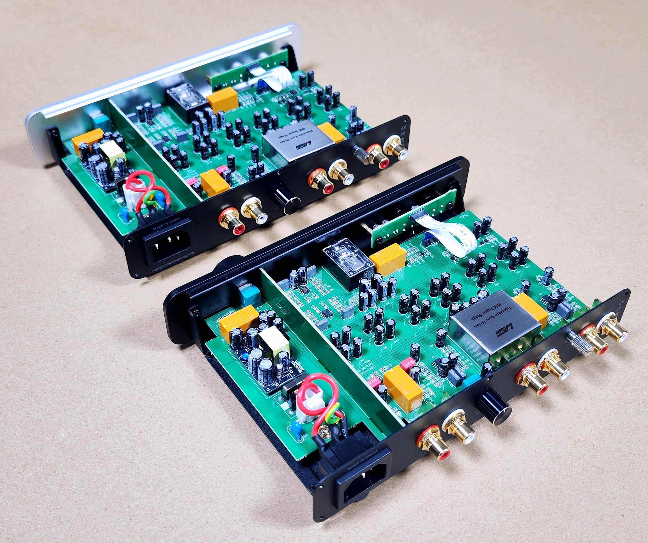 WAudio Preamplificatore Phono MM/MC ad alta fedeltà nero