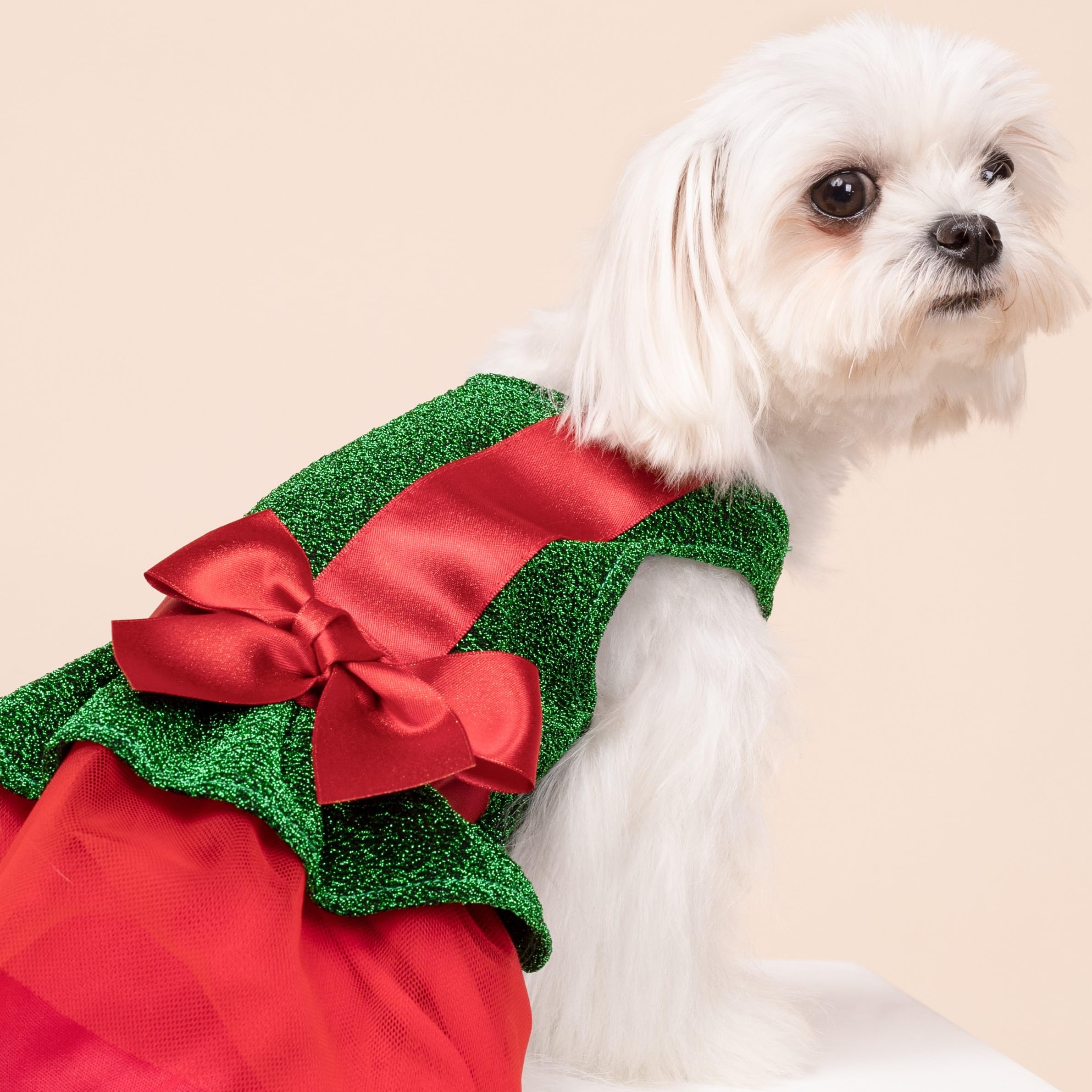 white christmas dresses Christmas Pet Small Dog Pet Costume – My Store main image 0