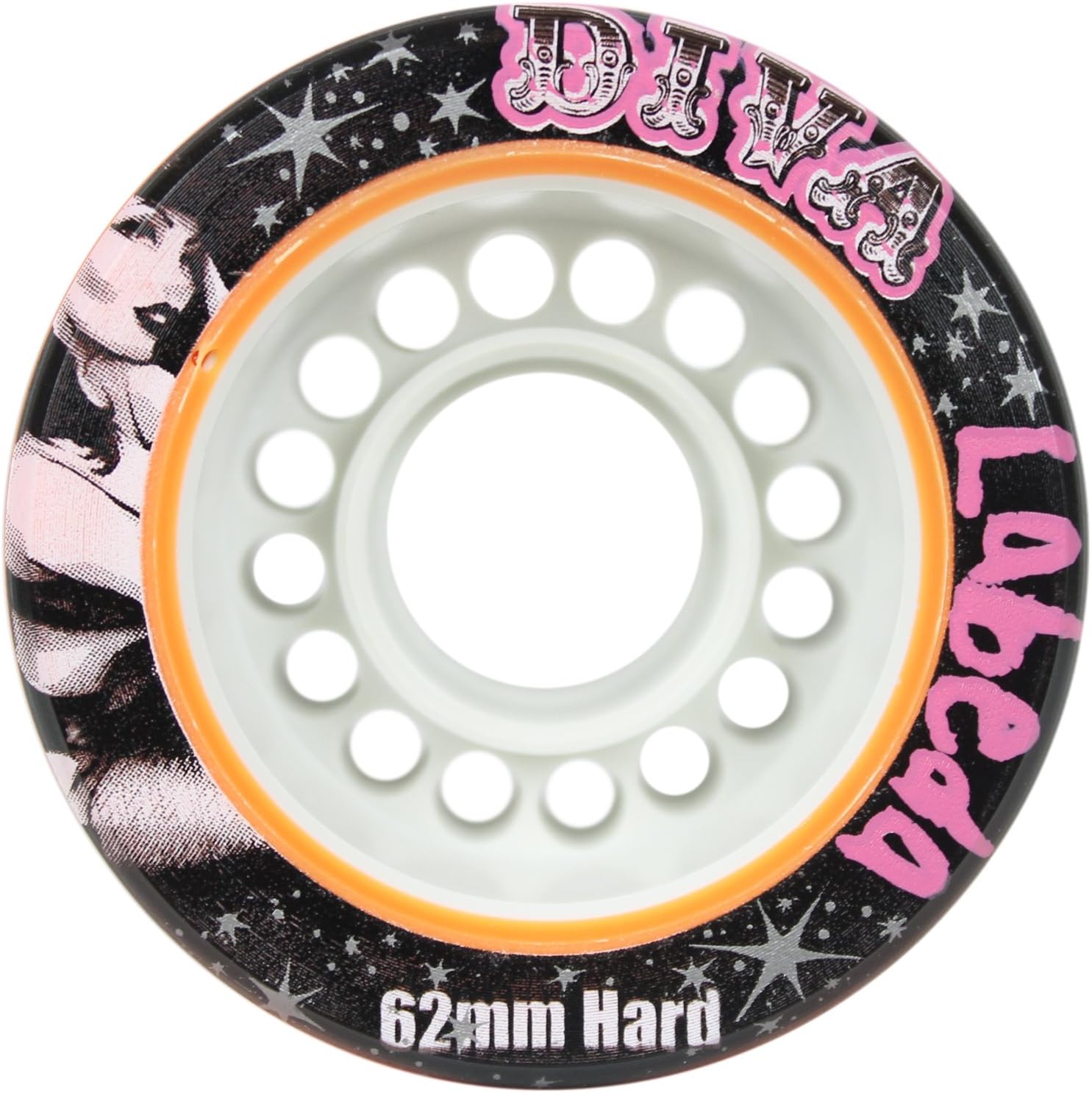 Labeda Quad Wheels Speed Jam Derby Roller Skate Diva Hard Slim 62mm 4-Pack