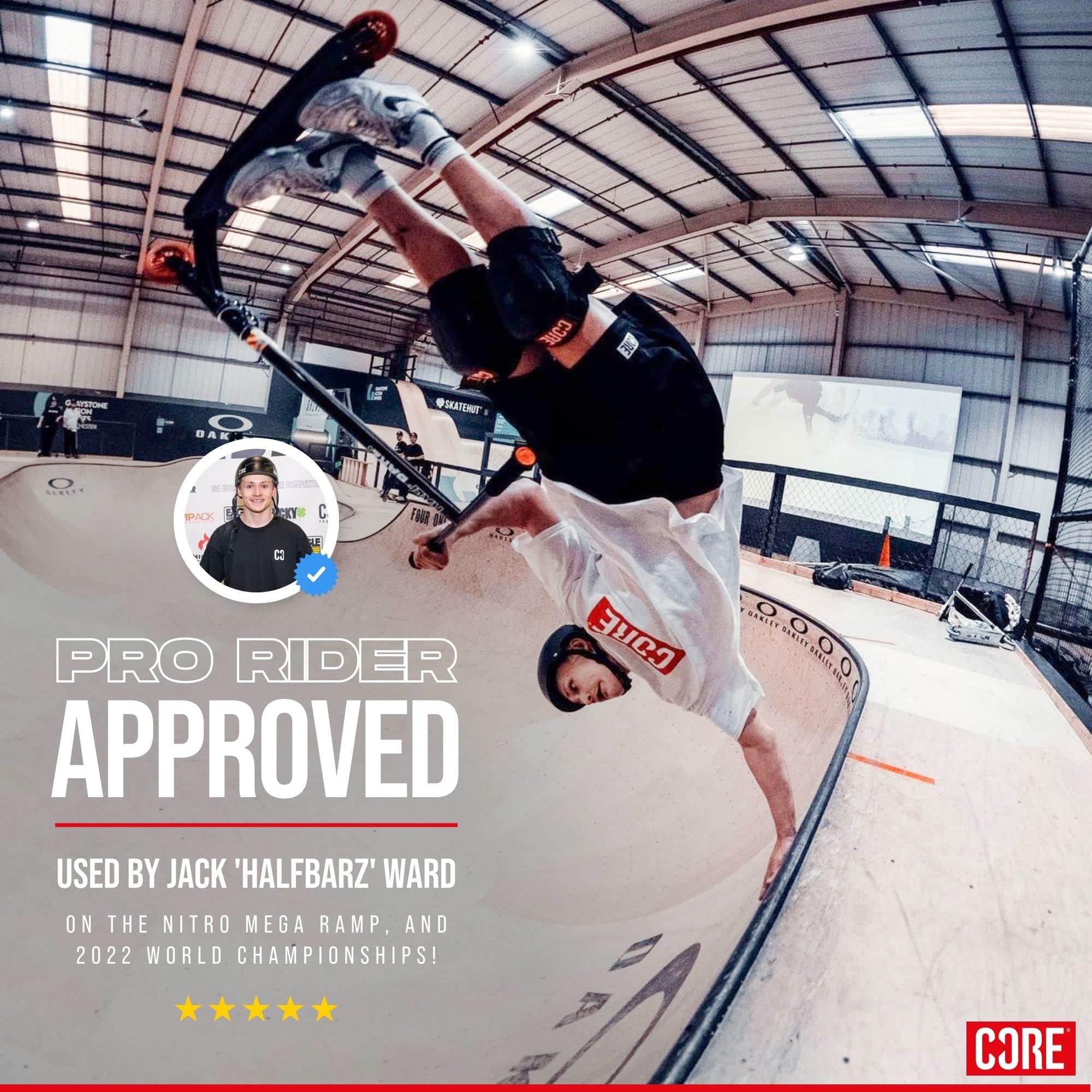 Core Protection Pro Park - Ginocchiere con logo