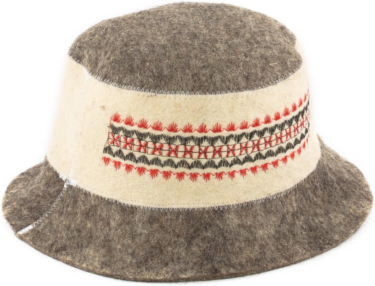 Amazon Com Eden Ukraine Wool Sauna Hat Embroidered Ukrainian Ornament Vyshyvanka Patio Lawn Garden