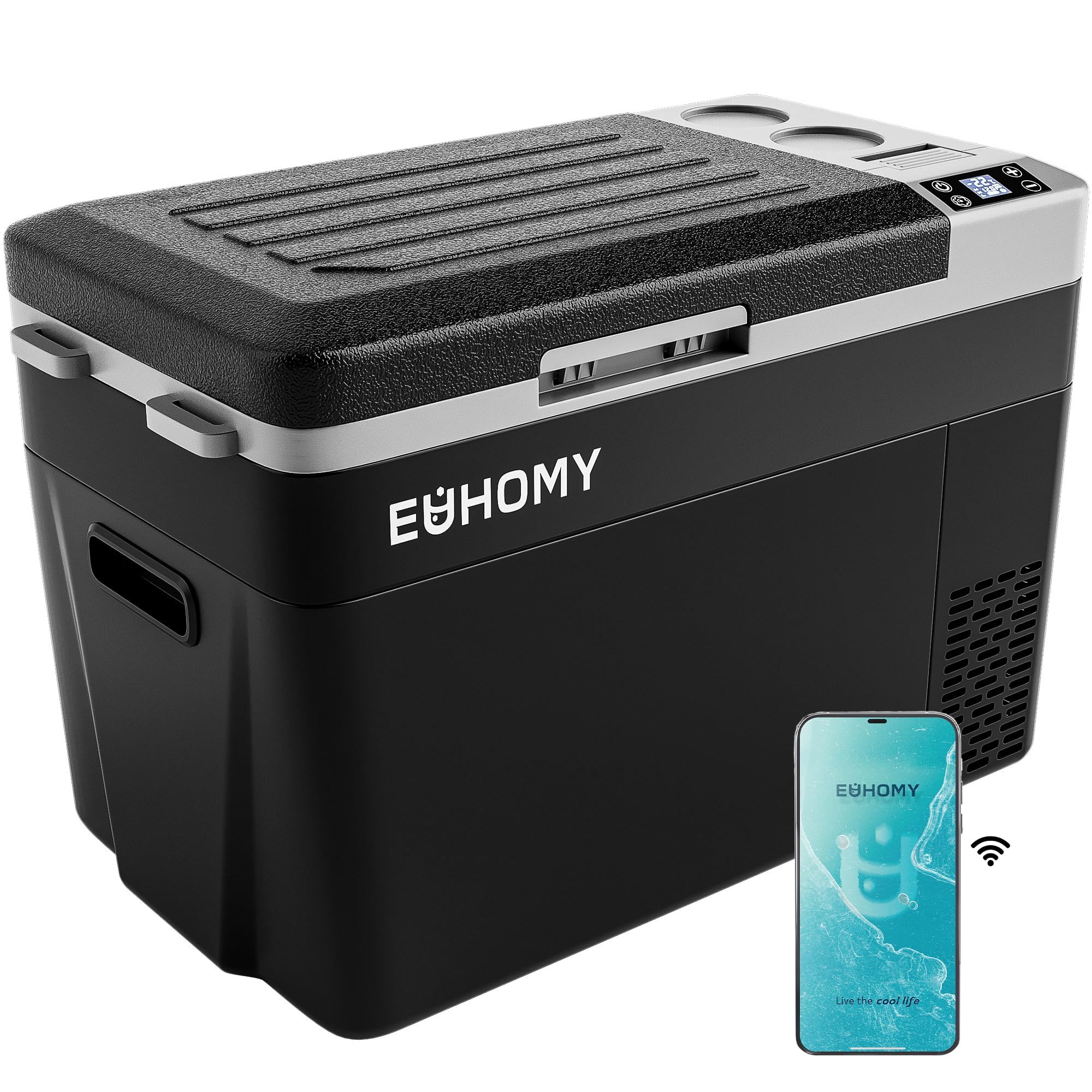 EUHOMY 32QT Battery Powered Car Fridge