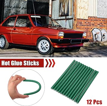 X AUTOHAUX 12pcs 11 x 200mm EVA Bling Paintless Dent Repair Hot Melt Glue Sticks Green Universal for Car Auto