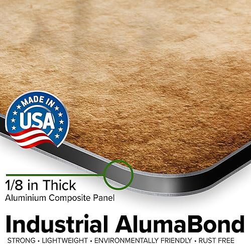 Miniatura 846 de My Sign Center - Letrero personalizado, 11 colores de fuente, 13 estilos de fuente, 4 opciones de agujero, 22 tamaños, 8 x 32 pulgadas, sin óxido,