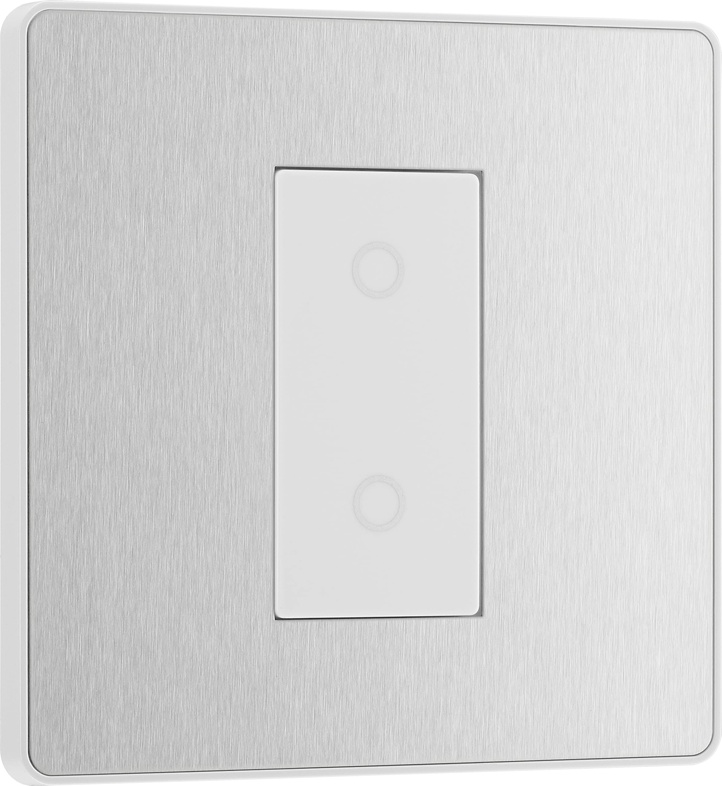 British General Bg Evolve Brushed Steel 200W Single Touch Dimmer Switch 2-Way Secondary from B&Q
