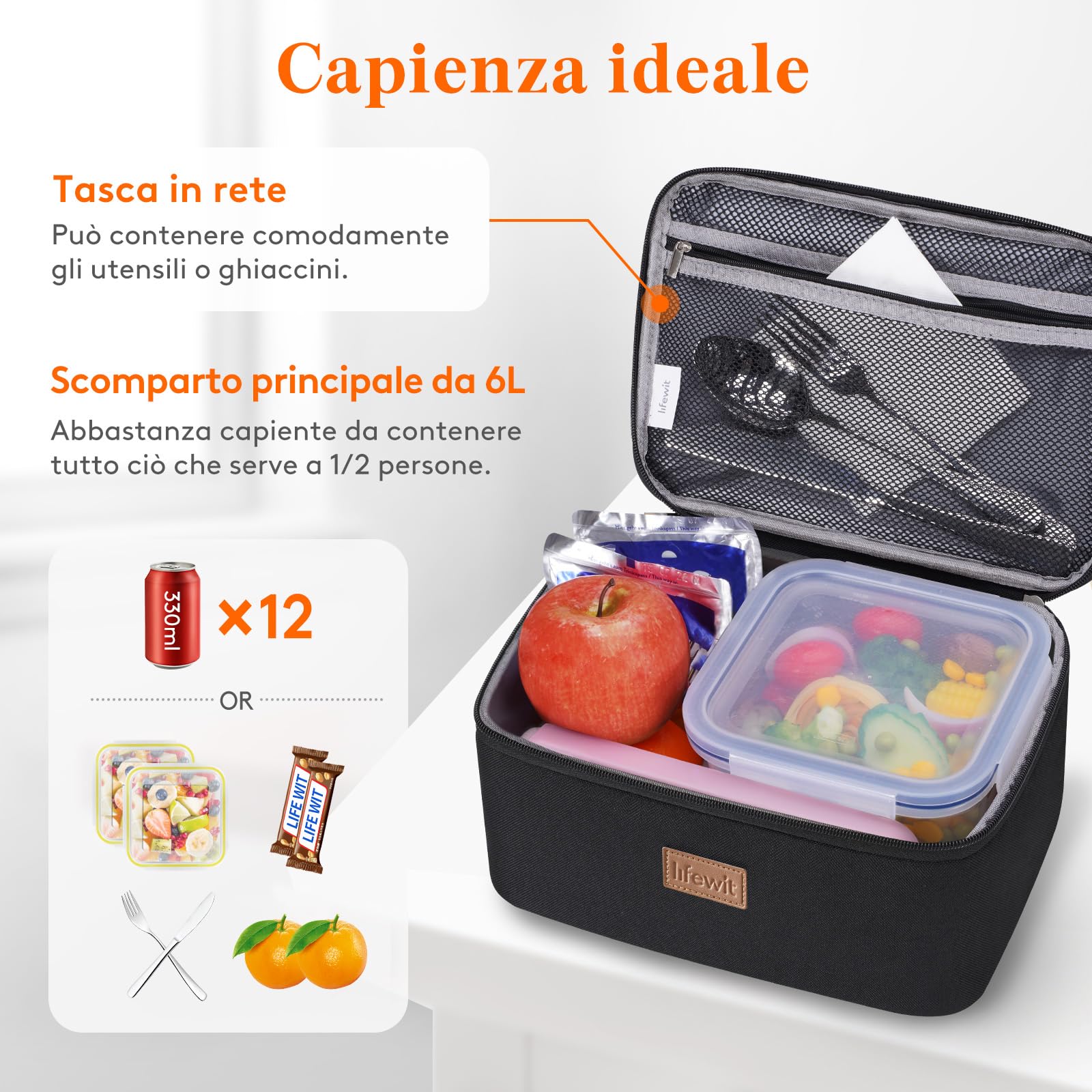 Borse Frigo Per Pranzo BRYN Borsa Termica Porta Pranzo, 33L Borsa