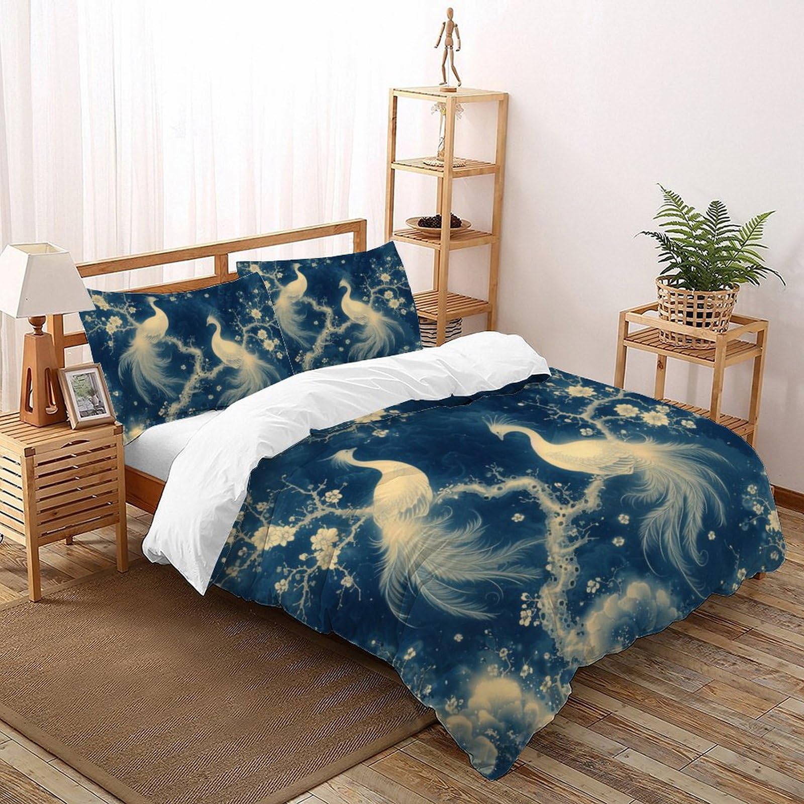Housse de couette paon hypoallergénique pour stopper les allergies nocturnes et bien dormir