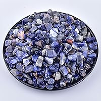 Vista 15 de Chips de Cristal de Yaxaita Pulida 200 Piezas - 0.3" 10 oz Chips de Piedra Pulida Chips de Piedras de Vidrio Marino Triturado Piedras de Cristal