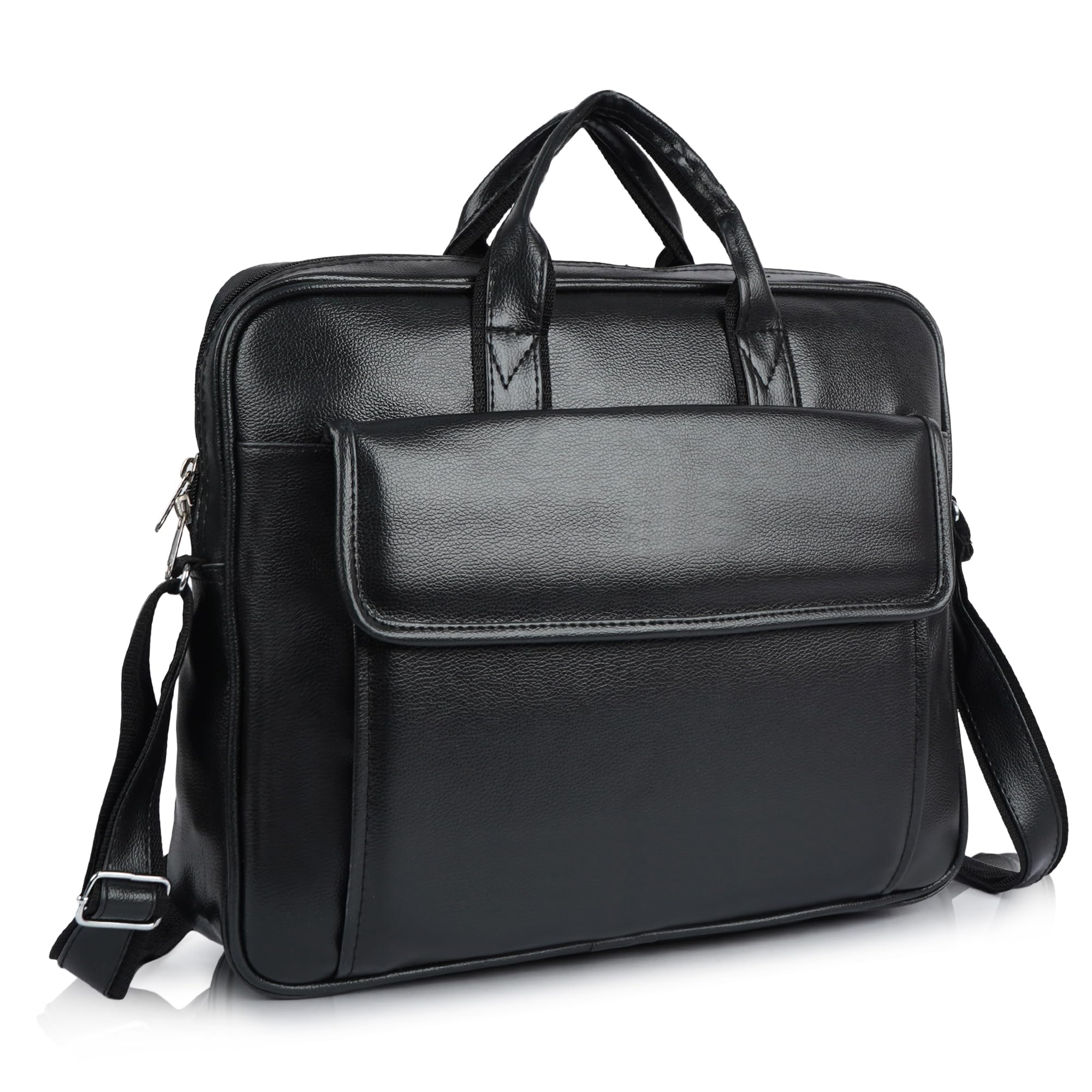 martucci PU Leather Laptop Messenger Bag for Men & Women | Fits Up to 15.6 Inch Laptop | Office Business Briefcase | Multiple Organizer Compartments | Formal Casual Travel Shoulder Laptop Bag-picture-16