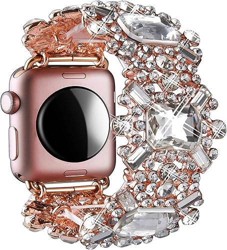 Miniatura 9 de VIQIV Correas brillantes compatibles con Apple Watch Band de 1.496 pulgadas, 1.575 pulgadas, 1.614 pulgadas, 1.654 pulgadas, 1.732 pulgadas, iWatch