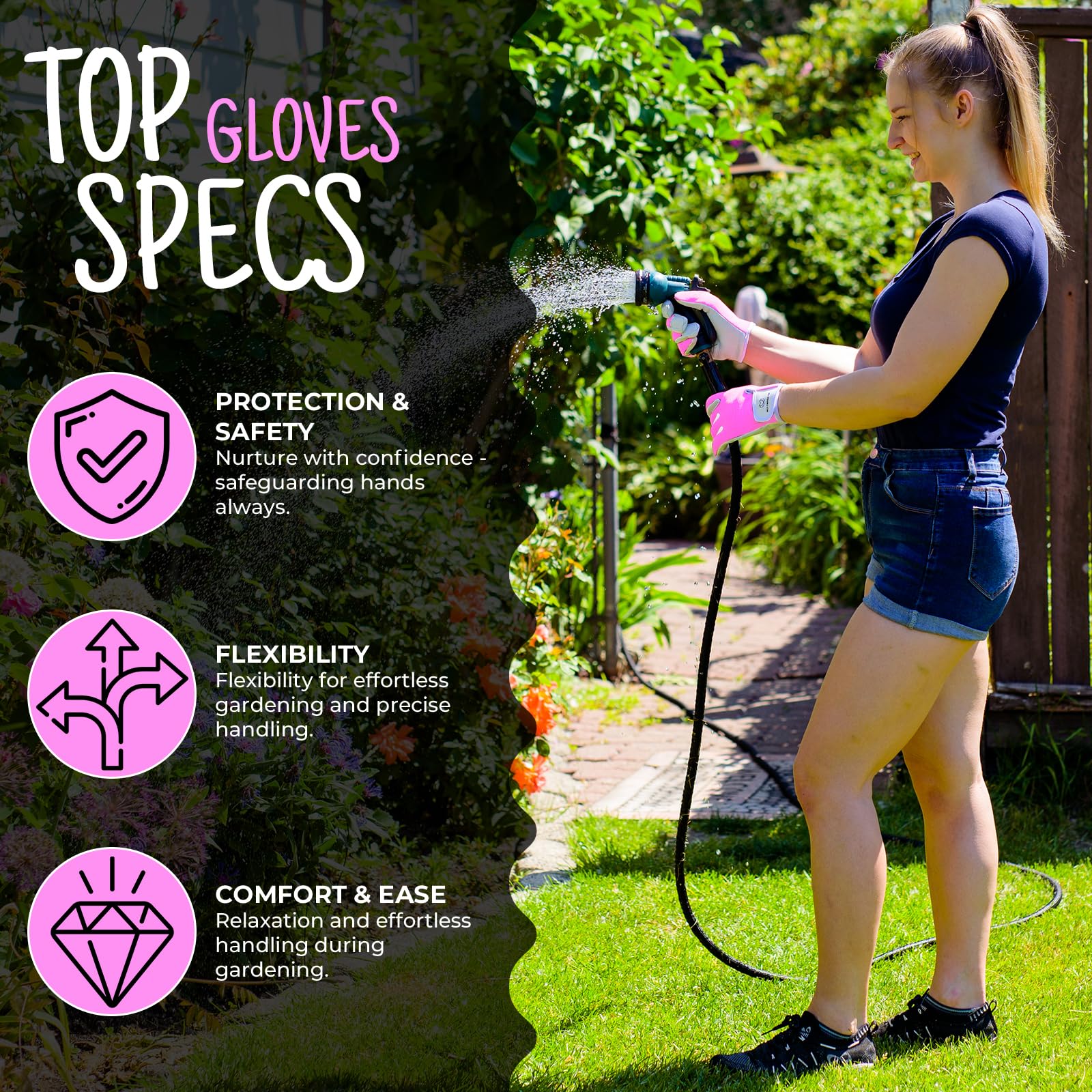 WESTWOOD FOX Ladies/Mens Leather Gardening Gloves Thorn Proof Rigger Garden work gloves, Safety Working Gloves - Image 4