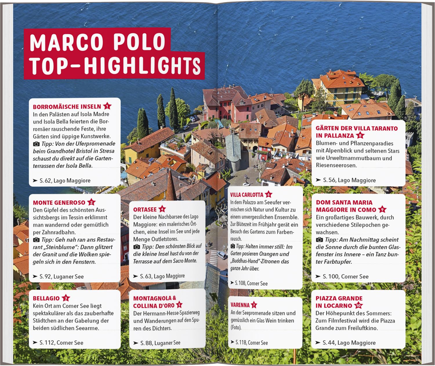 MARCO POLO Reiseführer Oberitalienische Seen, Lago Maggiore, Luganer See, Comer See: Reisen mit Insider-Tipps. Inklusive kostenloser Touren-App