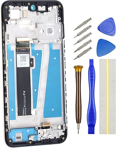 Pantalla LCD digitalizadora completa para Motorola Moto G 2023 XT2313 XT2313-6 XT2313-3 Pantalla táctil de repuesto con marco de borde negro de 6.5