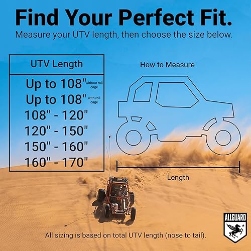 Miniatura 4 de Funda impermeable Max UTV compatible con Kawasaki Mule Pro-fxt Ranch Edition 2019  Exterior e interior  Agua, nieve, sol  Correas de seguridad
