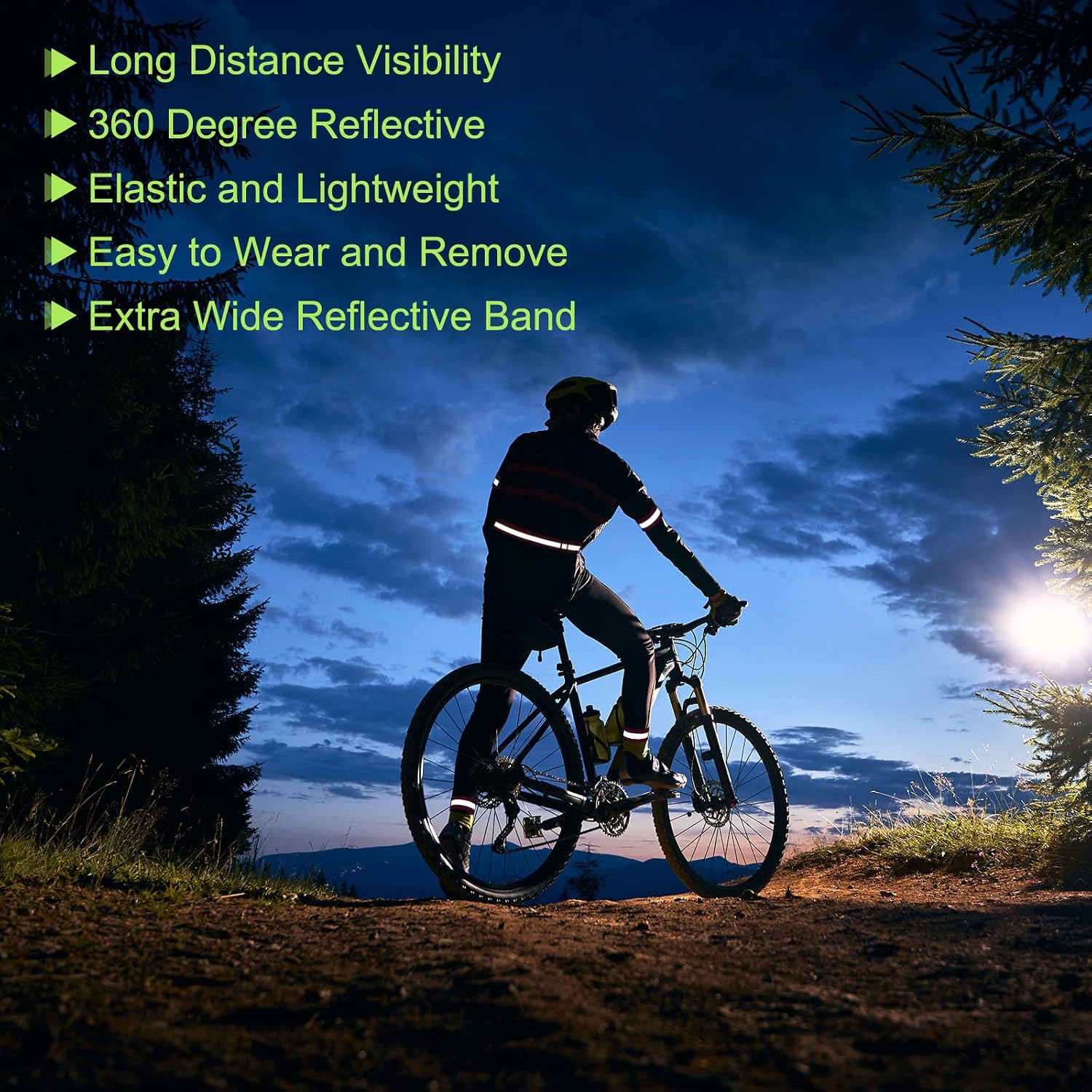 MECCANIXITY Reflective Bands for Arm Wrist Ankle