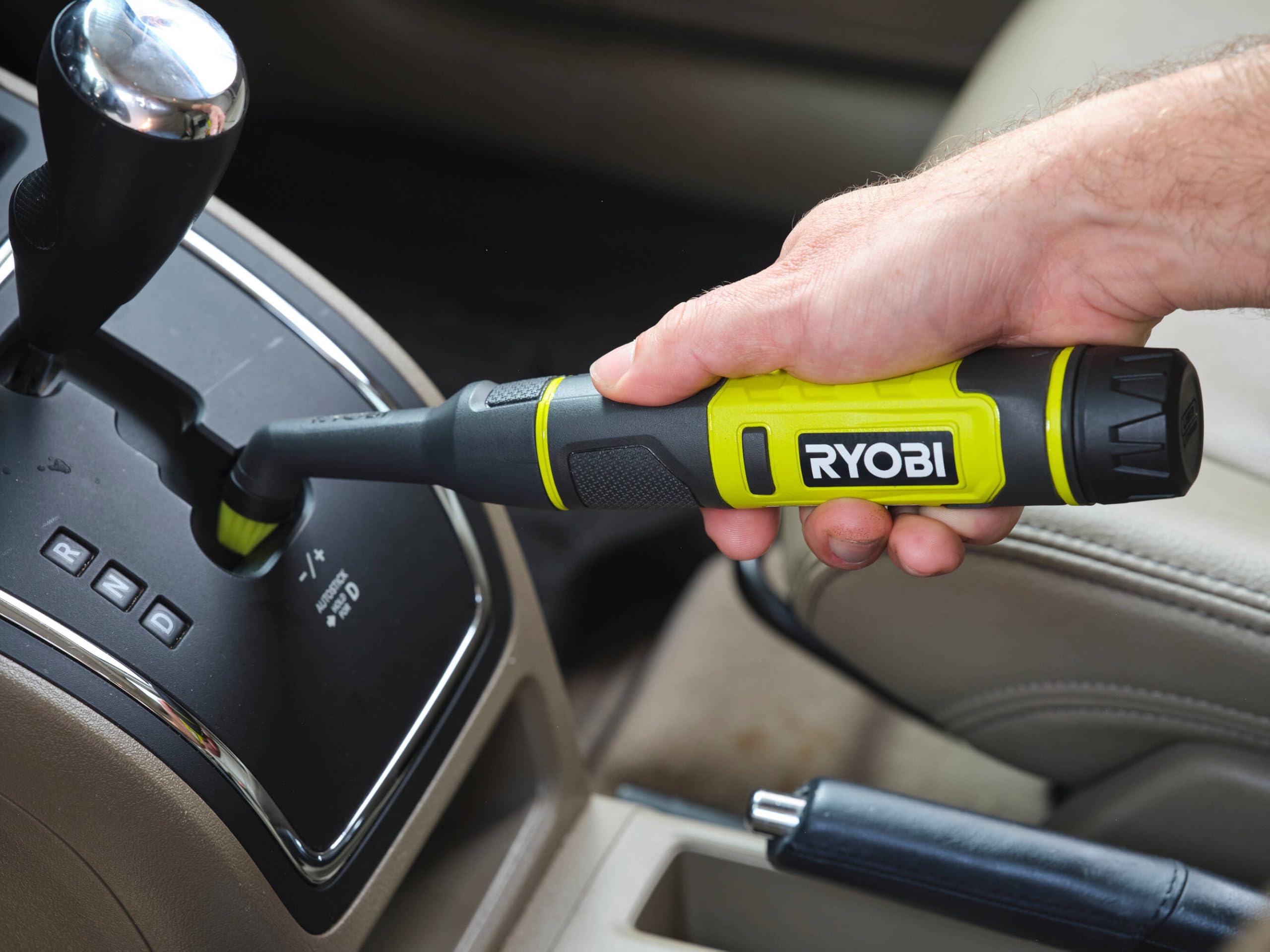 Ryobi - Cepillo de Detalle de 4 V, diámetro 20 mm - 200 RPM - IPX7 - Incluye 4 cepillos - RDS4-0