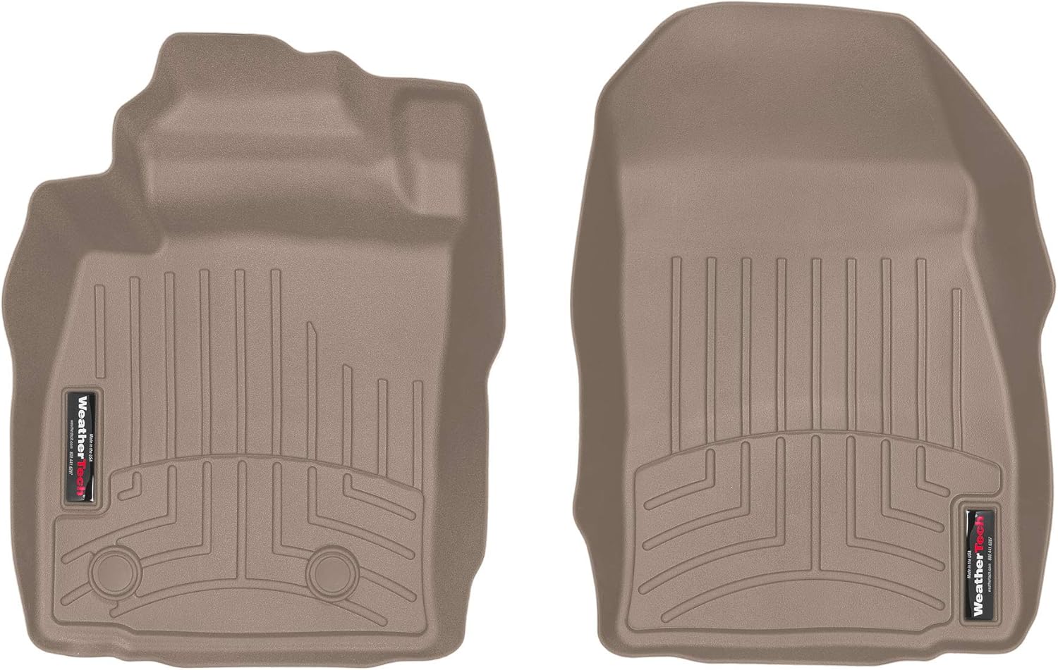 WeatherTech Custom Fit FloorLiners for Ford EcoSport - 1st Row (4413241), Black