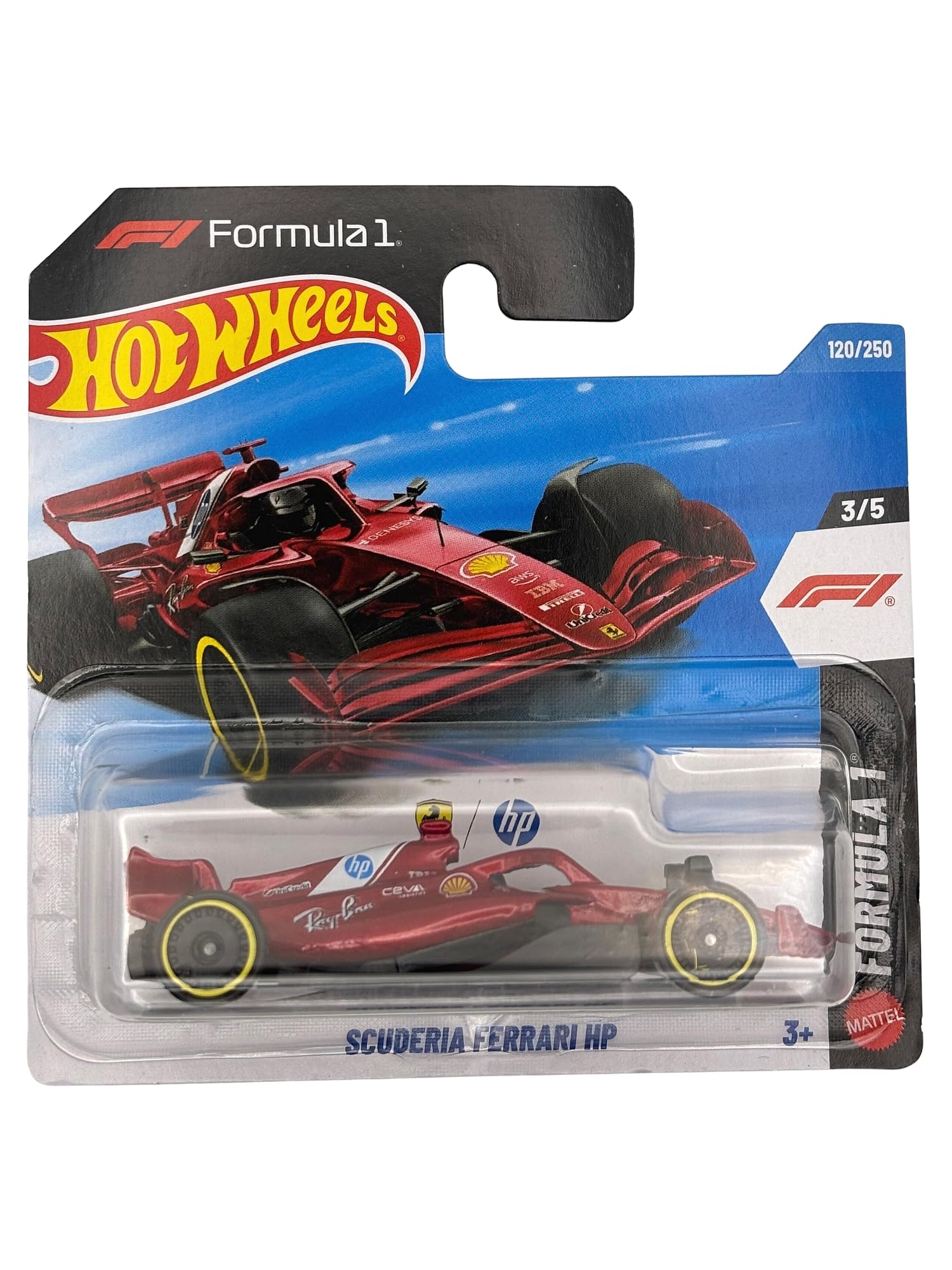 Hot Wheels Scuderia Ferrari Formula 1 Team - Formula 1-3/5 - JJJ78 - Short Card - F1 Racing Car - Mattel 2026 (120/250) - Formula 1-1:64
