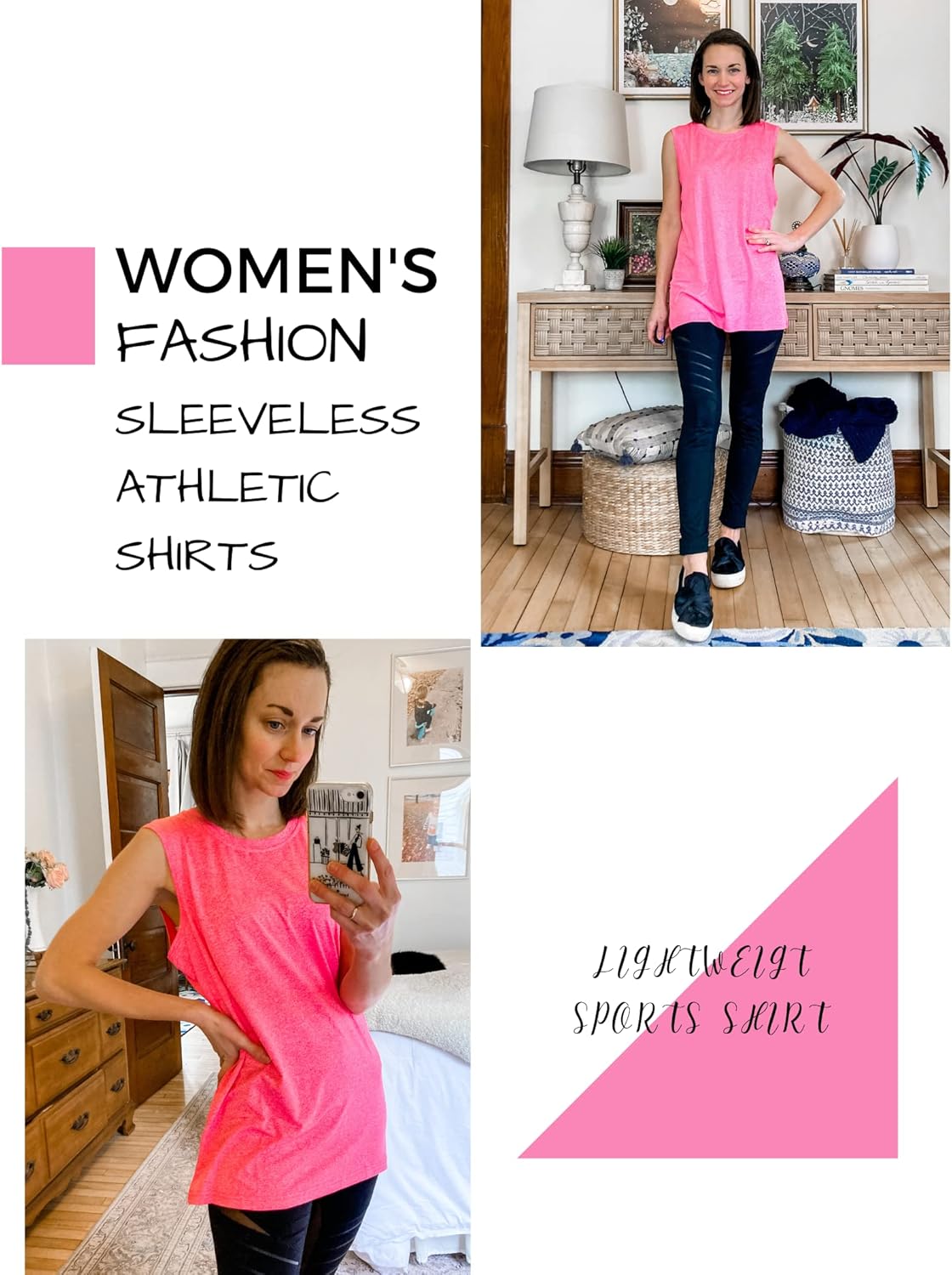 COOrun Women's Sleeveless Athletic Yoga Tank Tops Pack of 3 - Image 7