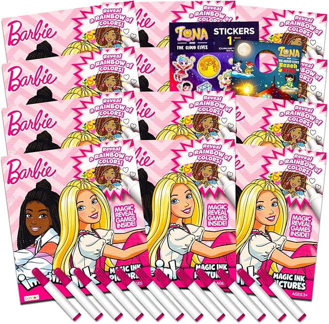 Amazon.com: Barbie Imagine Ink Coloring Book Set for Girls, Kids - 12 ...