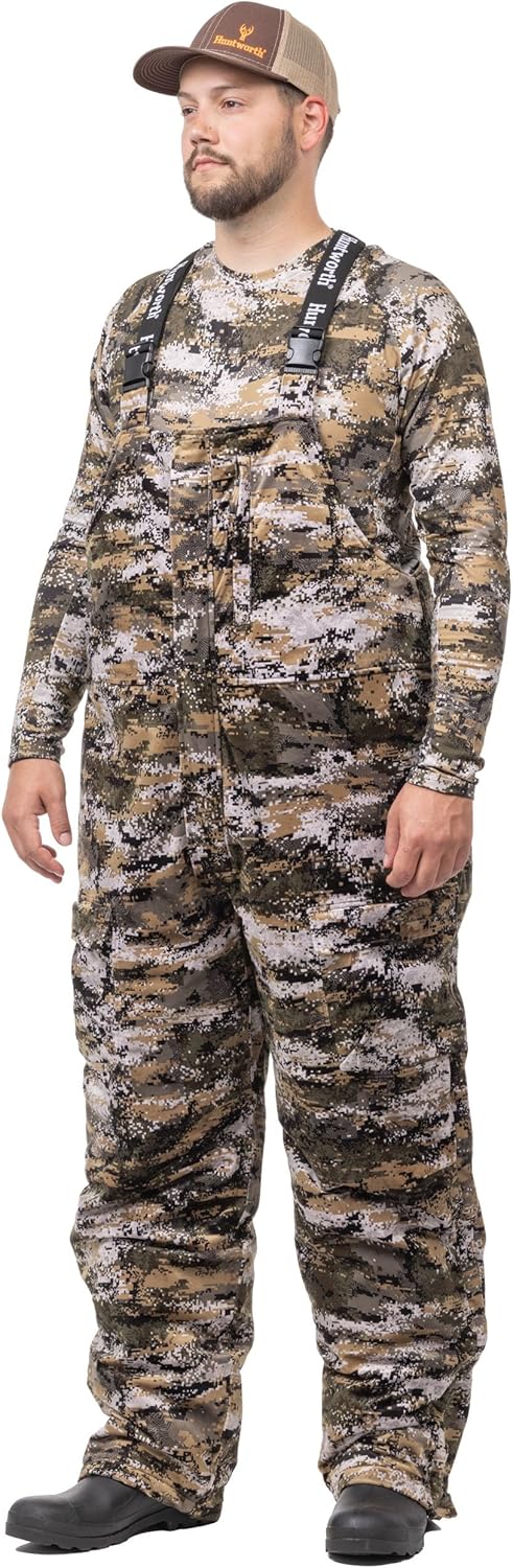 Huntworth Fairbanks Men’s Heavy Weight Waterproof Tricot Hunting Bibs - Image 4