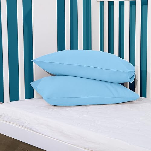 Miniatura 2 de FLXXIE Paquete de 2 fundas de almohada de microfibra para niños pequeños, 14 x 20 pulgadas, se adaptan a almohadas de bebé de 12 x 16, 13 x 18 o 14