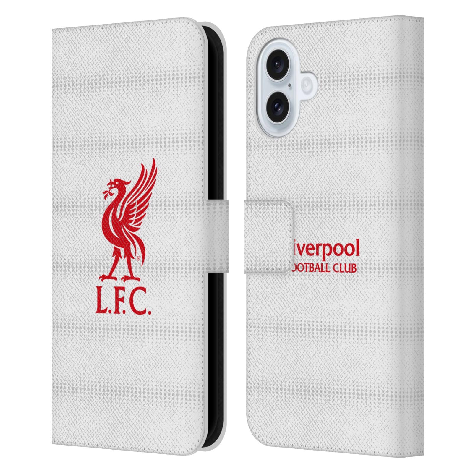 Head Case Designs Officially Licensed Liverpool Football Club Red Logo And Pattern Liver Bird Leather Wallet Case Compatible With Apple iPhone 16 Plus