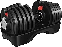 Vista 15 de Yaheetech Juego de mancuernas ajustables de 28/40/52.5/90 libras, mancuernas ajustables de ajuste rápido, juego de pesas con mango antideslizante