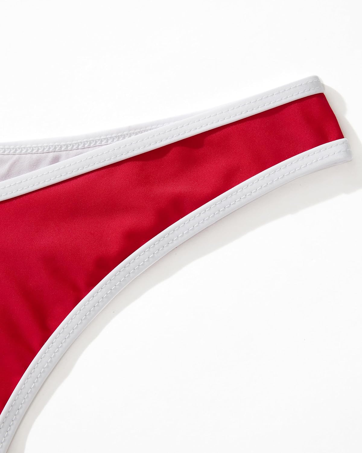 MOSHENGQI Women Sexy Brazilian Bikini 2 Piece Spaghetti Strap Top Thong Swimsuit Bathing Suit - Image 7