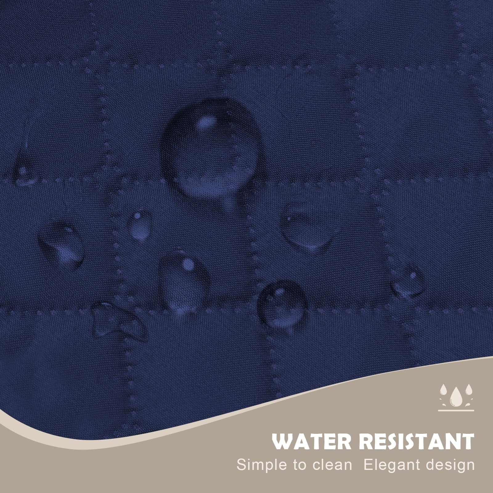 Lydevo Copridivano Impermeabile Copridivano 4 Posti con Braccioli per Animali Salvadivano Antigraffio Copridivano Trapuntato per Gatto Cani,Blu marino