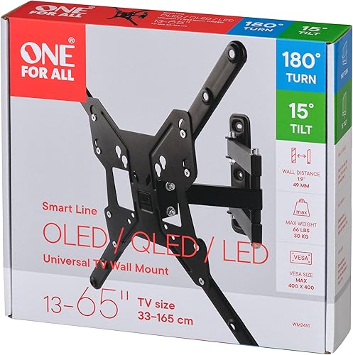 Miniatura 3 de One For All Soporte de TV de 13-65 pulgadas Turn 180 Smart Series, negro