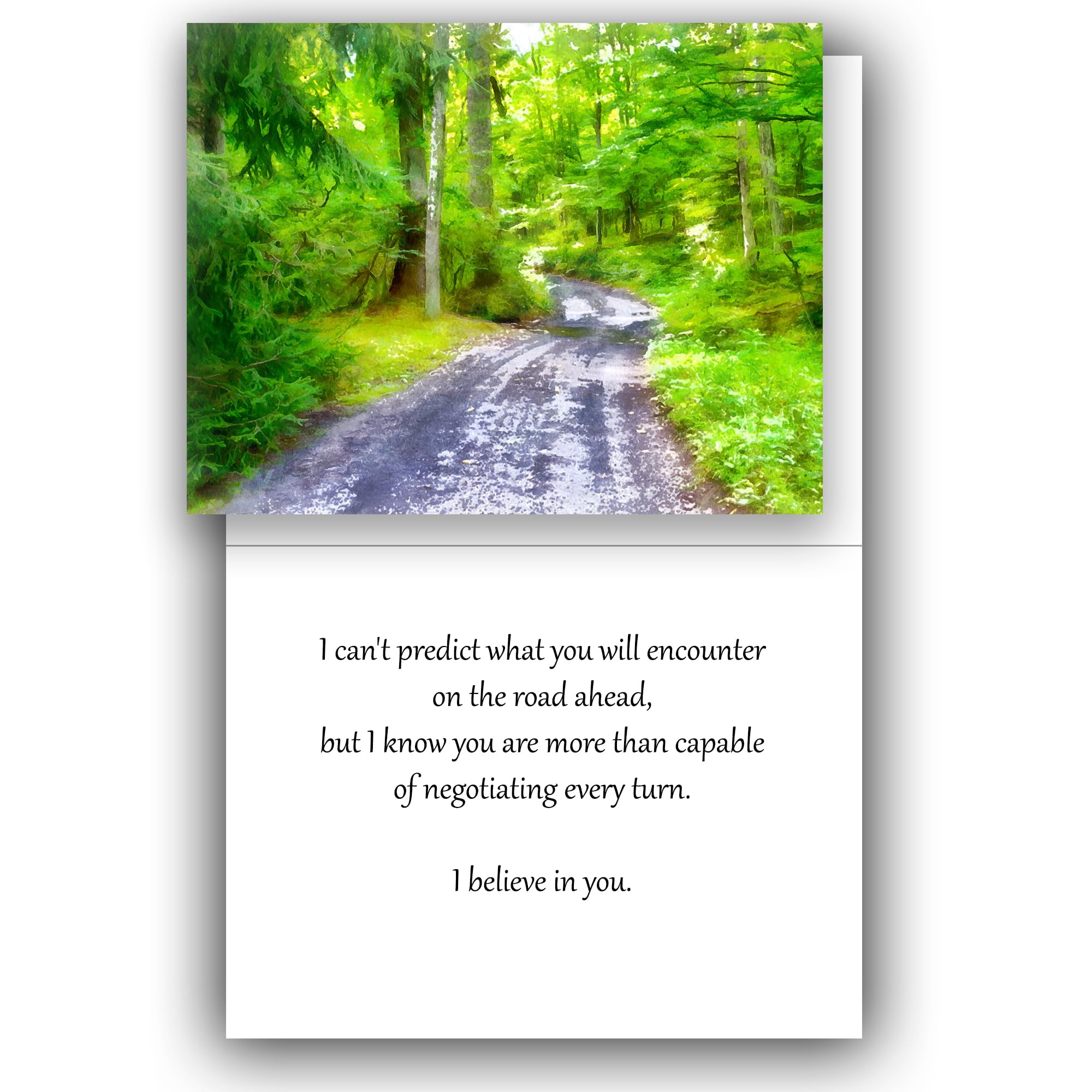 The Road Ahead Greeting Card (Upward Bound Motivational Greeting Card Series)